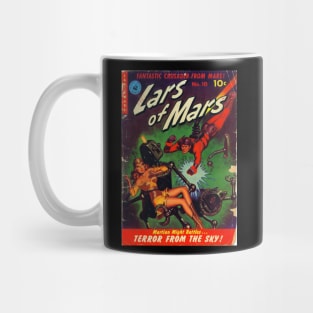 Martian Hero vs Evil Robot Comic Cover Mug